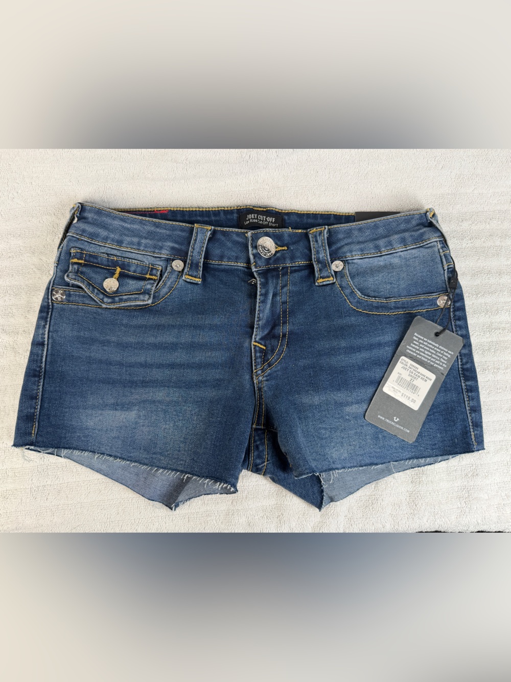 true religion joey cut off shorts w27 woman’s